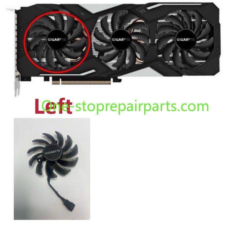 Original Gigabyte RTX2060 GTX1650 GTX1660 GTX1660 TI /1070 1060 1050Ti  2060 2070 2080 graphics card fans cooling fan