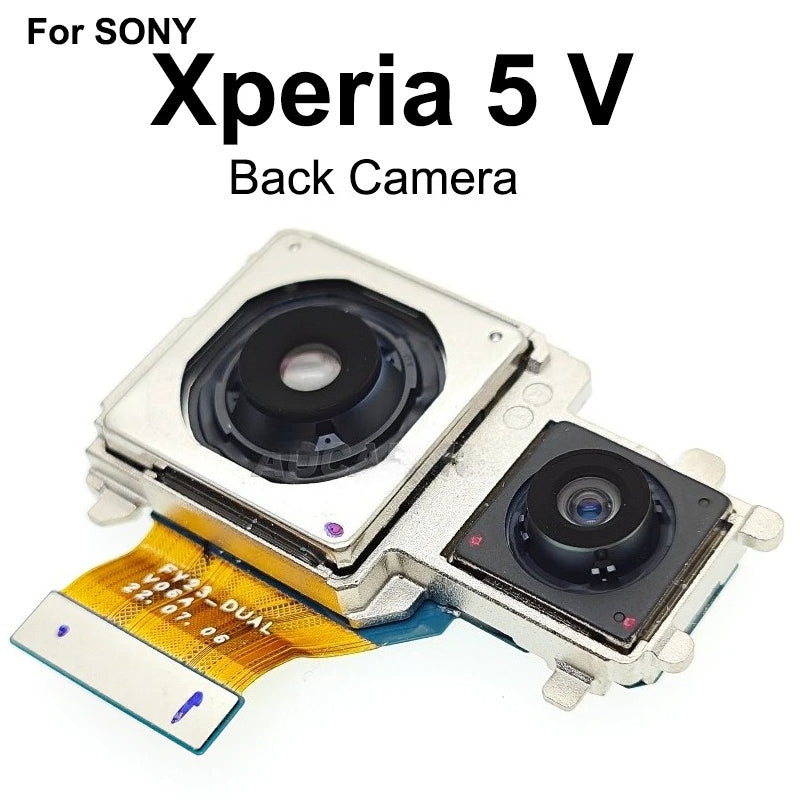 Aocarmo For Sony Xperia 5 V XQ-DE54 XQ-DE72 X5V Back Main Ultra-Wide Camera Module Flex Cable Repair Part Sony phone repair parts