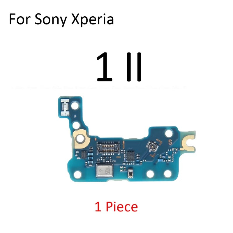 Microphone Mic Module Board SIM SD Card Reader Holder Flex Cable Replacement Parts For Sony Xperia 1 5 10 Plus II III IV Sony phone repair parts