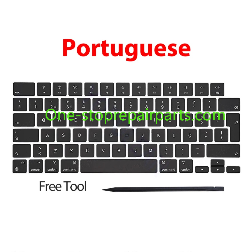 Laptop A2442 A2485 A2779 A2780 A2918 A2992 A2991 Keycaps Keys Key Cap Set for Macbook Pro M1 M2 M3 14" 16" Keyboard Repair Kit Macbook repair parts