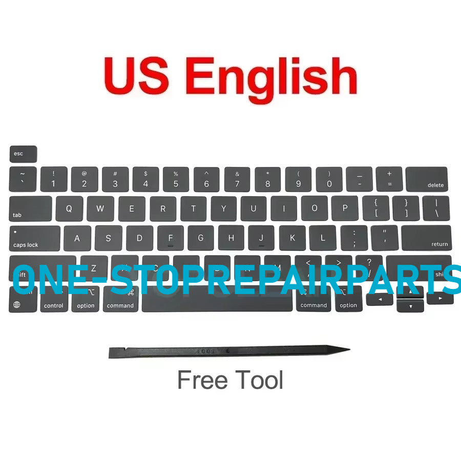 New Laptop A2338 Keycap Keys key Cap Keyboard Russian RU US UK French Spain Germany Italy For Macbook Pro Retina 13" M1 M2 Macbook repair parts