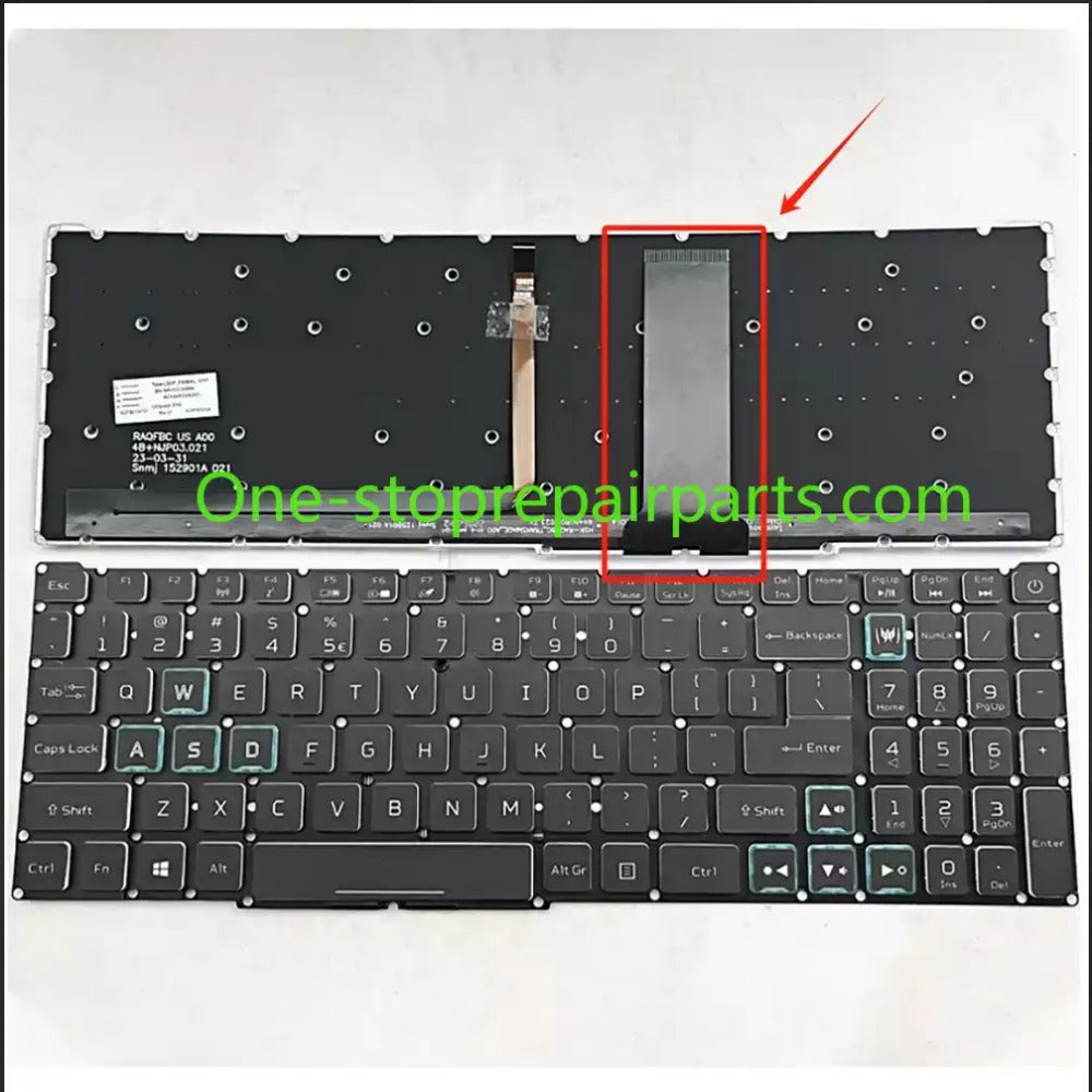 Acer Predator N18C3 PT315-51 AN715-51-52  lcd back cover bezel frame keyboard LCD screen display  FHD no touch