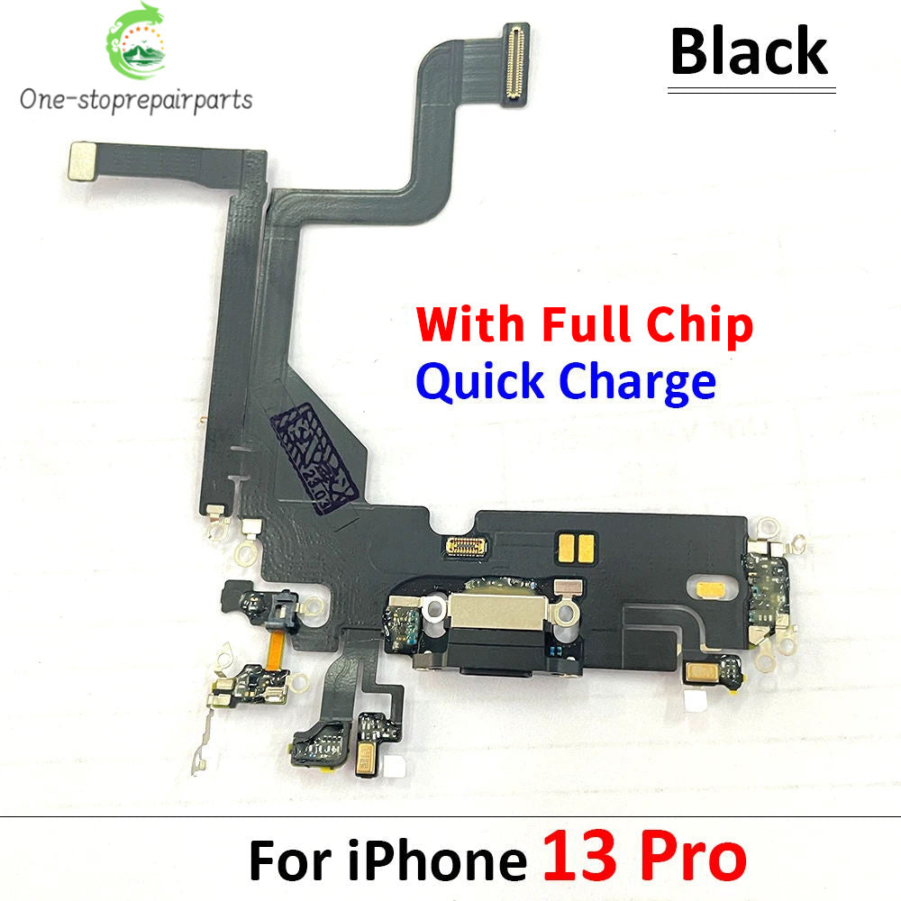 New For iPhone 13 Pro 13Pro Max Mini USB Port Charger Dock Plug Connector Charging Board FLex Cable Mic Microphone Board iPhone phone repair parts