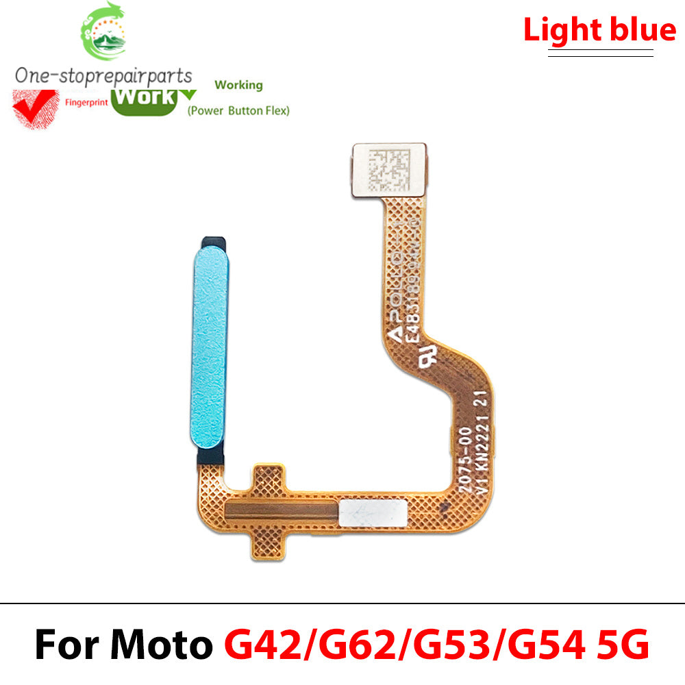 Home Button FingerPrint Touch ID Sensor Flex Cable For Motorola Moto G22 G42 G62 G53 G54 E32 Replacement Parts Motorola phone repair parts