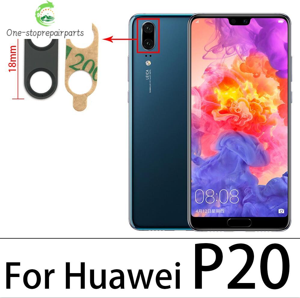 10Pcs/lot,  Back Rear Camera Glass Lens Cover With Adhesive For Huawei P20 P30 P40 P50 Pro Lite E 5G Huawei phone repair parts