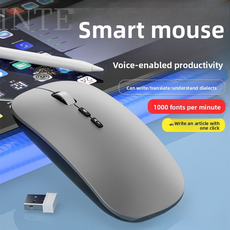 Source Type-C charging port AI voice metal roller dual-mode charging wireless Bluetooth 2.4G mouse