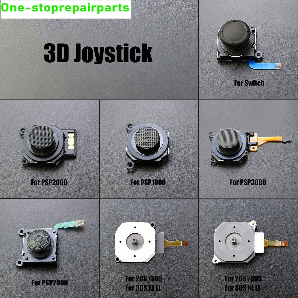 ChengHaoRan 1Piece 3D Analog Joystick Thumb Stick Replacement For PSP 1000 2000 3000 PSV2000 Switch New 2DS 3DS 3DSXL Console Game console repair parts