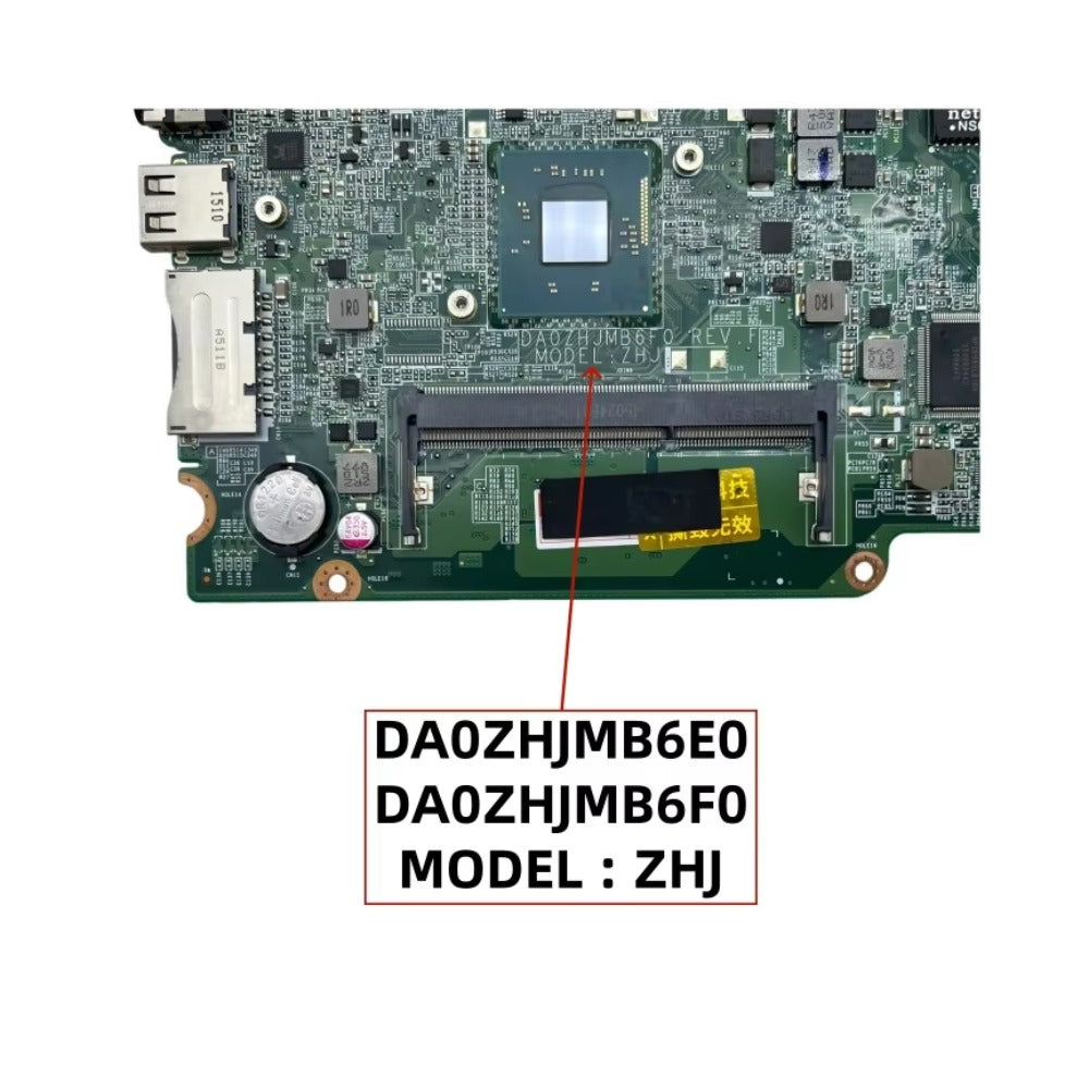 DA0ZHJMB6F0 DA0ZHJMB6E0 ZHJ For Acer Aspire E3-111 B115-M Laptop Motherboard With N2830 N2930 N2940 CPU NBMQB11001 NBMNU11002 Acer laptop repair parts