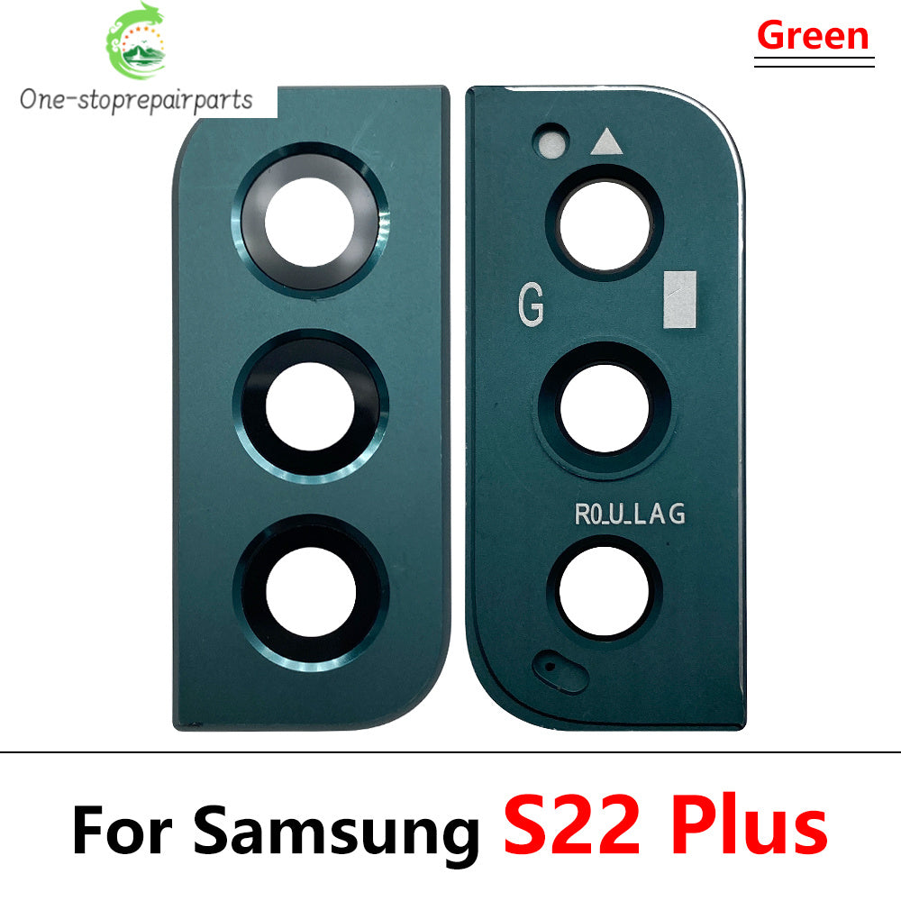 10Pcs/Lot, Rear Camera Glass Lens Back Camera Glass Cover Frame For Samsung S22 S23 Plus Ultra Replacement Parts Samsung phone repair parts