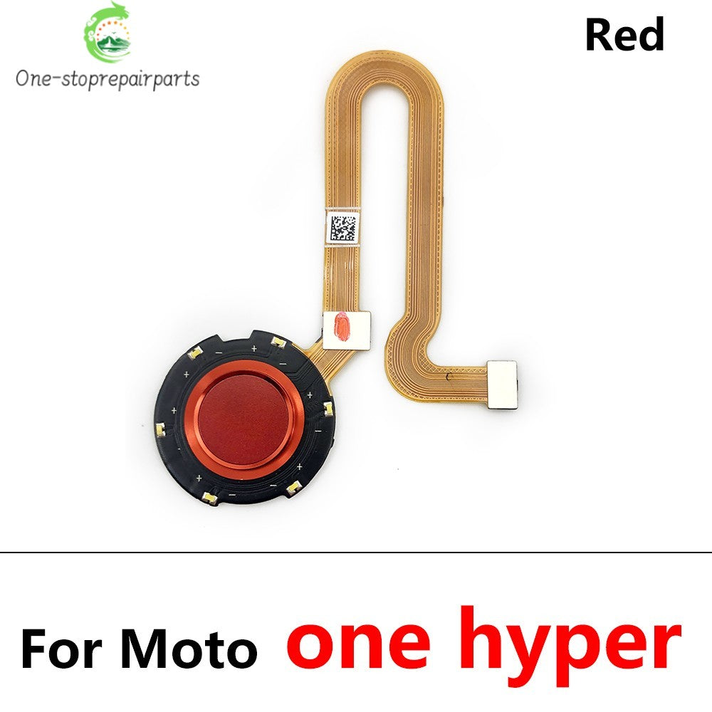 10Pcs, New For Motorola Moto One Vision Action Hyper Macro Fusion Plus Home Button FingerPrint Touch ID Sensor Flex Cable Motorola phone repair parts