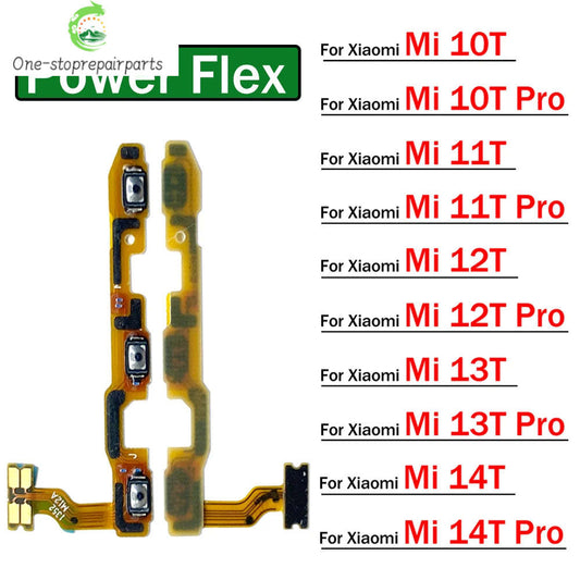 New For Xiaomi Mi 10T 11T 12T 13T 14T Pro Volume Button Power Switch On Off Button Flex Cable Xiaomi  Xiao mi phone repair parts