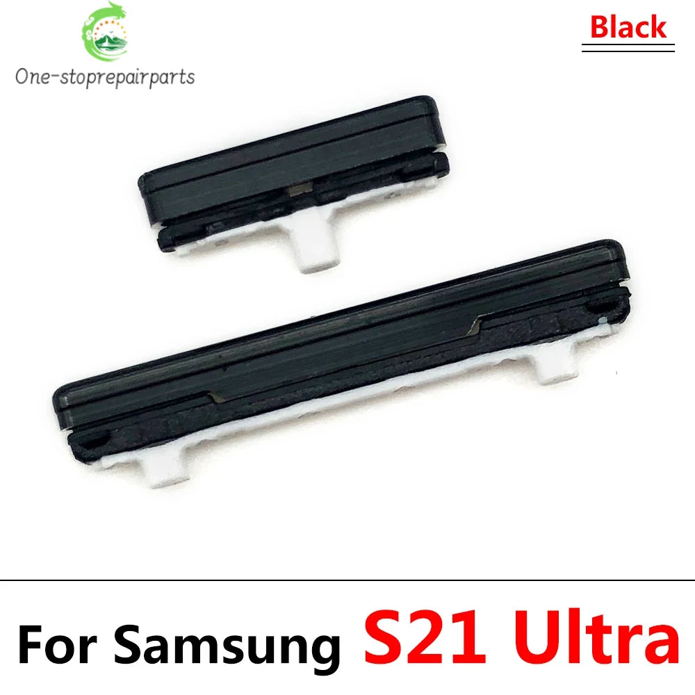 New Side Volume Button Power ON / OFF Buttton Key Set For Samsung S21 Plus Ultra Fe Replacement Parts Samsung phone repair parts