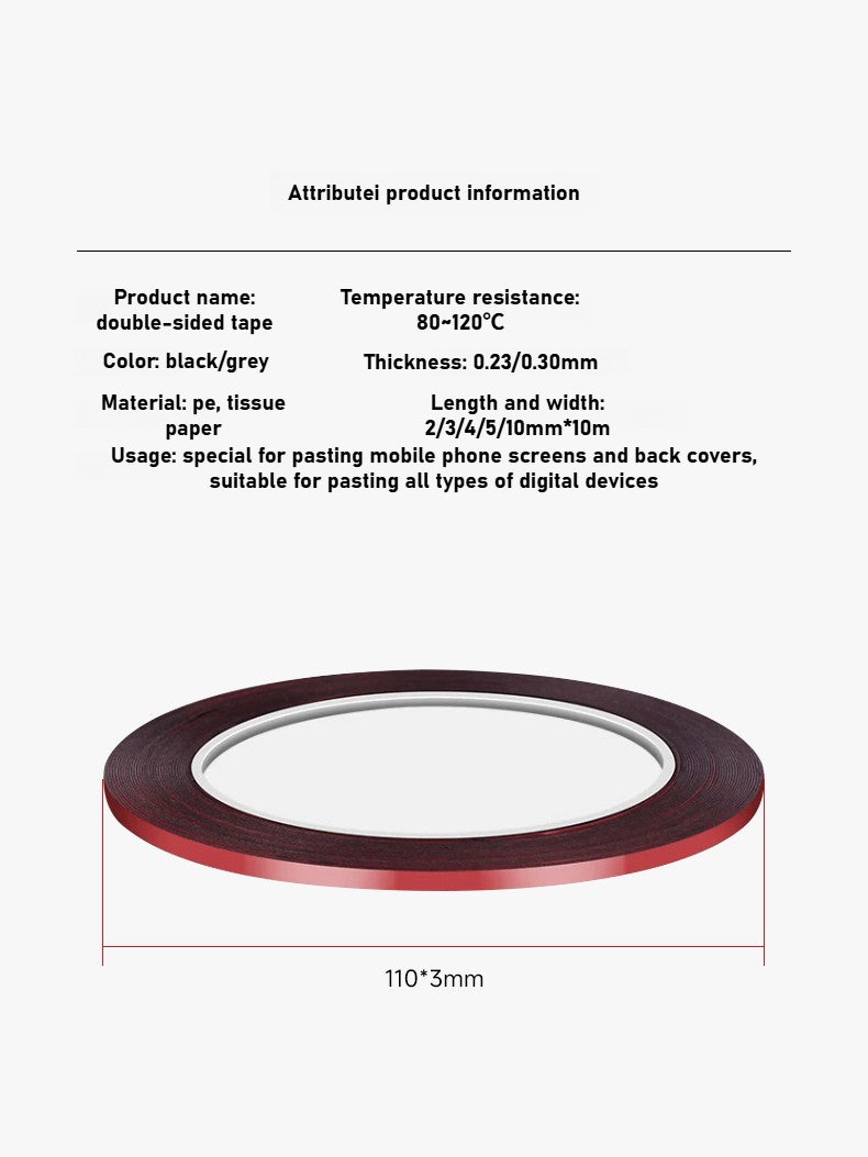 Mobile phone screen back cover sealing double-sided tape tablet sponge adhesive adhesive aid Phone Repair tools