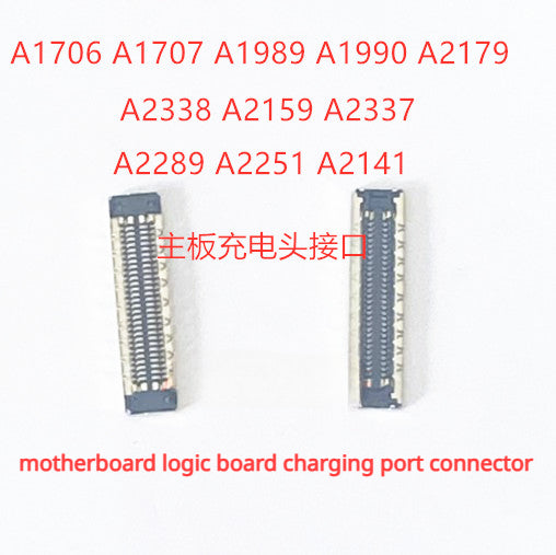 (Shipping fee not include)For apple Macbook A1706 A1707 A1989 A1990 A2338 A2337 A2289 A2251 A2141 motherboard logic board charging port connector