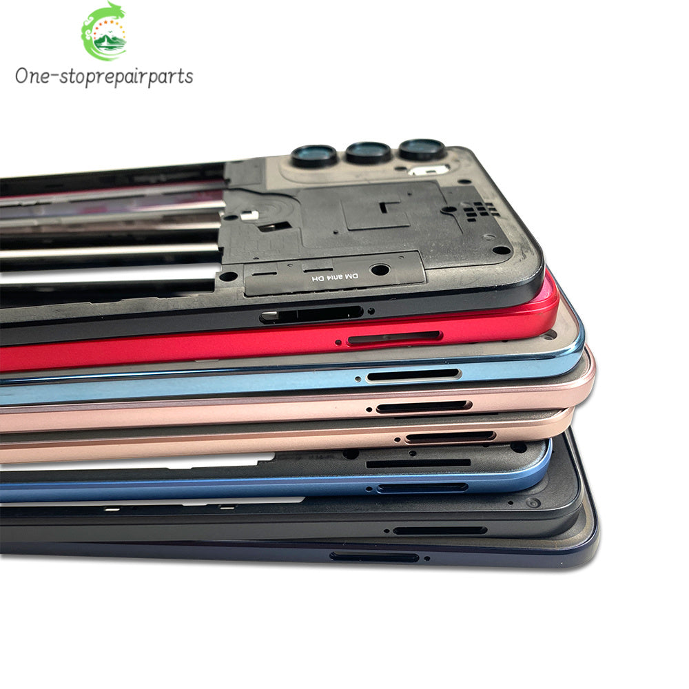 10Pcs， For Motorola For Moto G22 G42 G52 G82 G84 Middle Housing Cover Frame Bezel with Lens Glass Frame Parts Motorola phone repair parts