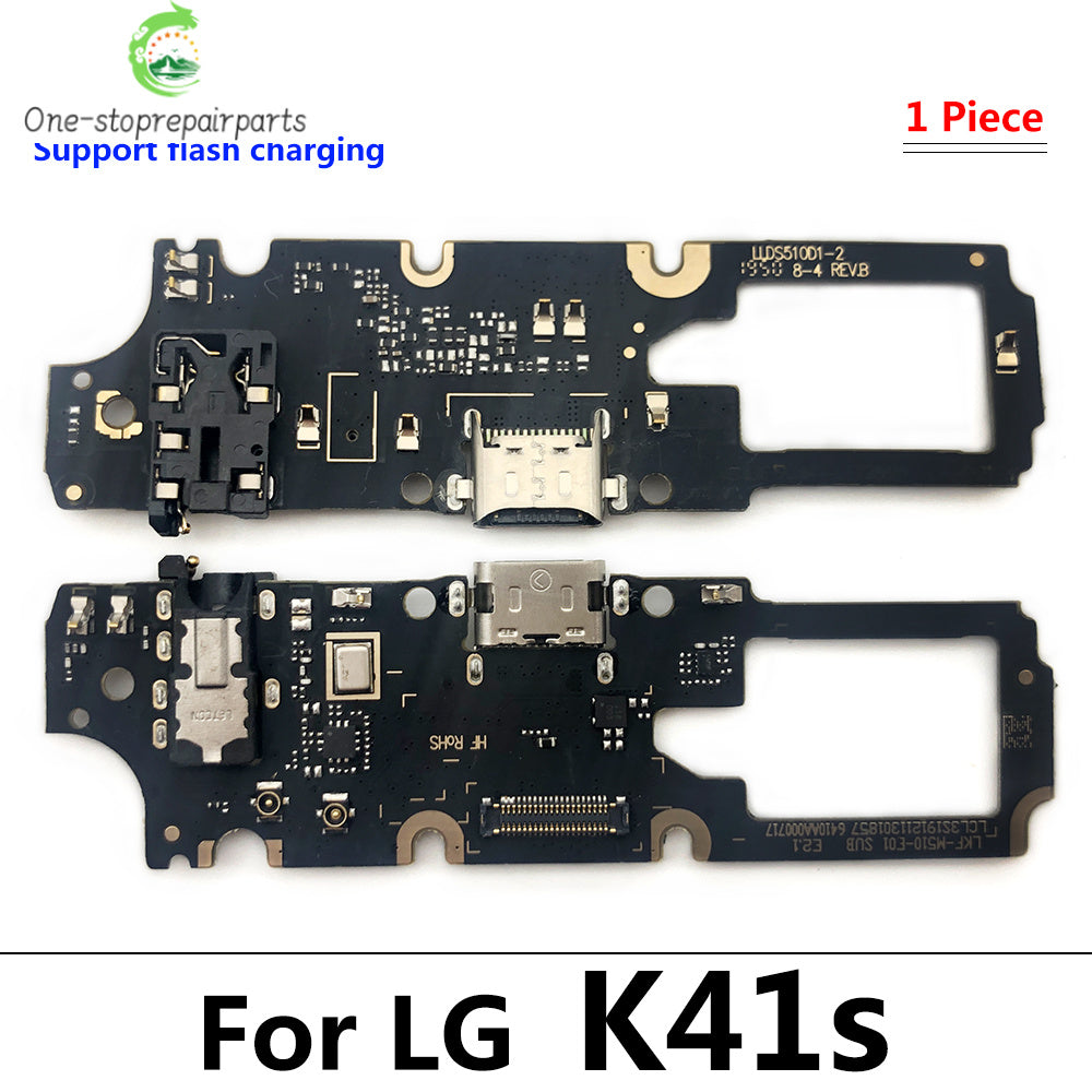 New USB Charging Port Board Flex Cable Connector For LG K8 Plus K22 K41S K42 K51 K50S K51S K52 K61 Microphone Module   LG phone repair parts