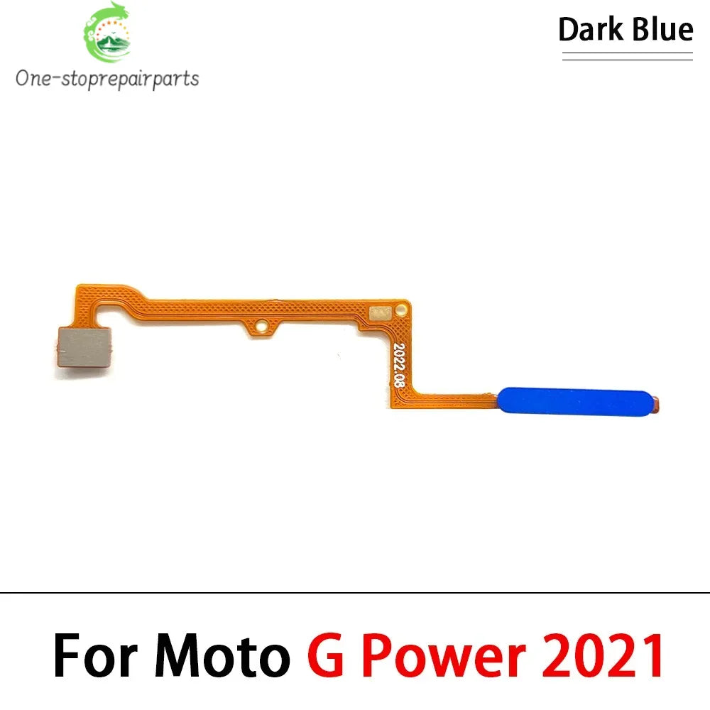 10Pcs, New For Motorola Moto G 5G Plus G Power 2021 Home Button FingerPrint Touch ID Sensor Flex Cable Replacement Parts Motorola phone repair parts