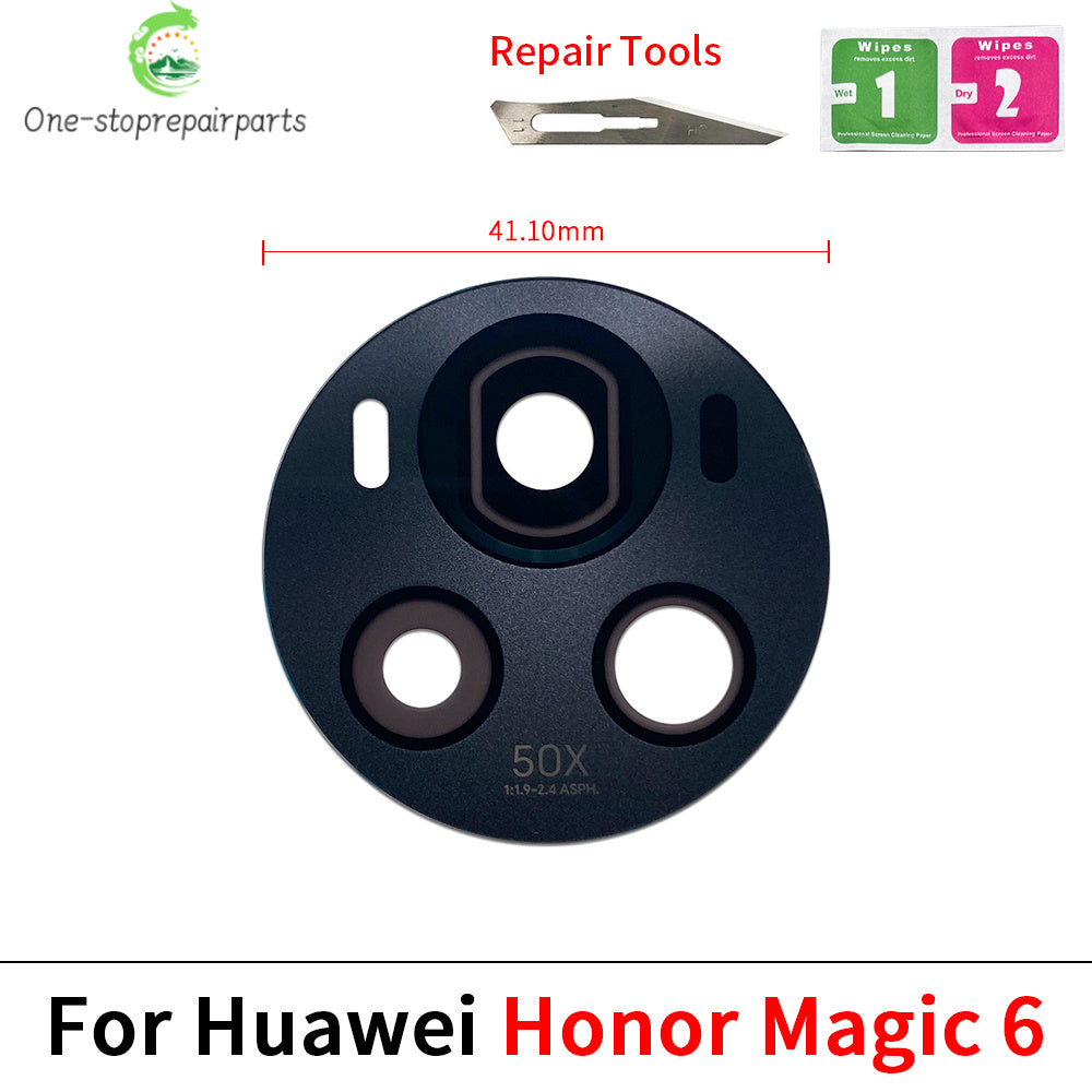 10Pcs, New For Huawei Honor Magic 4 5 6 Lite Pro 5G Camera Glass Lens Back Rear Camera Glass Lens with Adhesive Huawei phone repair parts