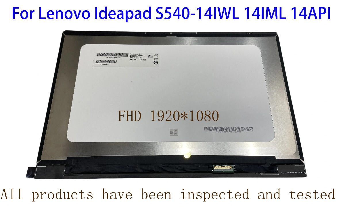 14.0inch For Lenovo Ideapad S540-14IWL 14IML 14API FHD 1920*1080 LCD Screen Display NO-Touch Assembly Lenovo laptop repair parts