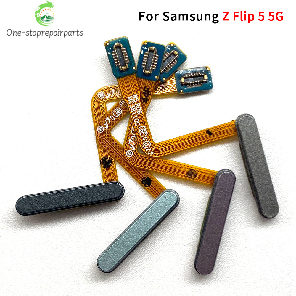Fingerprint Home Button Fingerprint Menu Return Key Recognition Sensor Flex Cable For Samsung Z Flip 3 4 5 5G Samsung phone repair parts