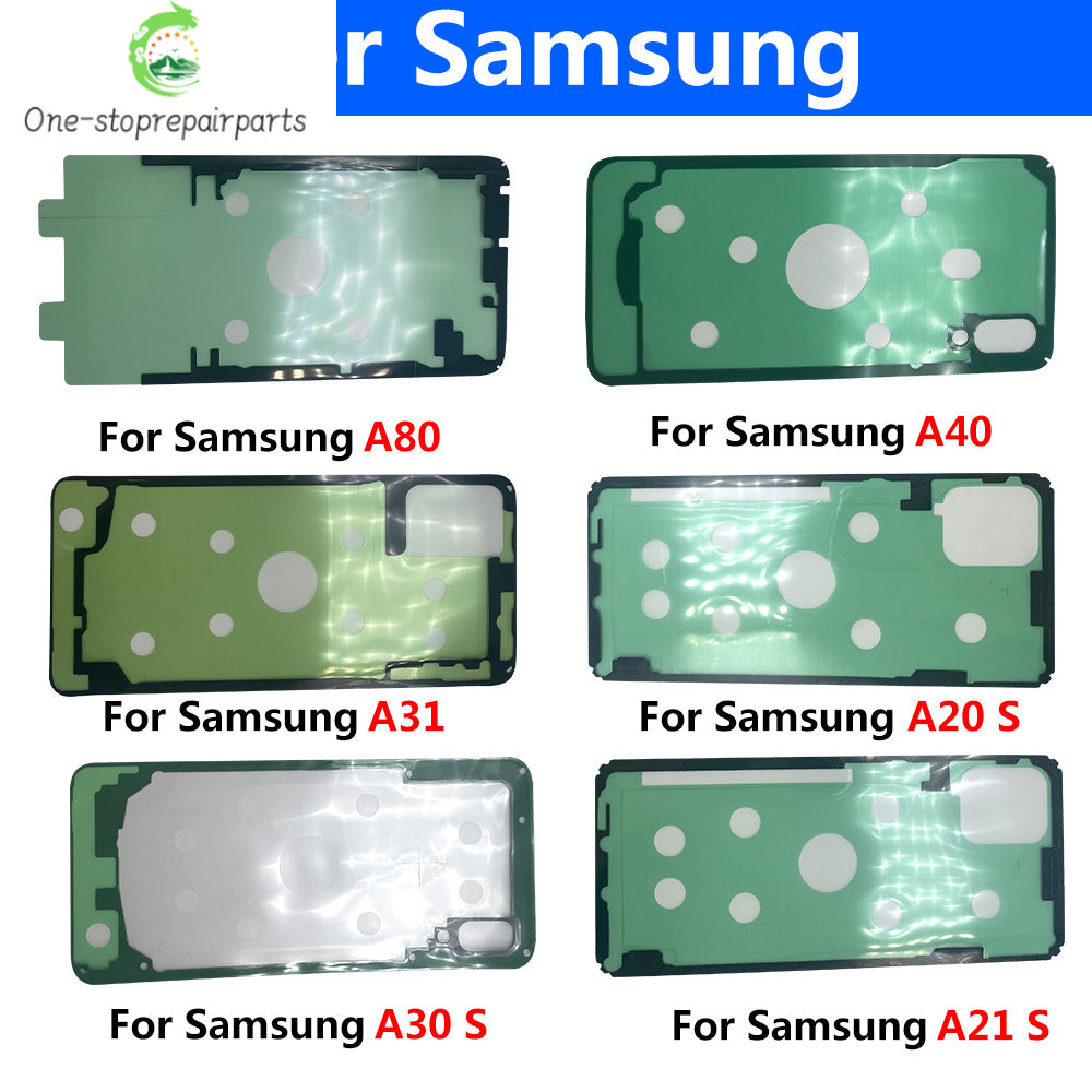 10Pcs， Back Battery Cover Door Sticker Adhesive Waterproof For Samsung A20 A30 A50 A70 A20s A21s A30s A31 A51 A71 A32 A52 A72 Samsung phone repair parts