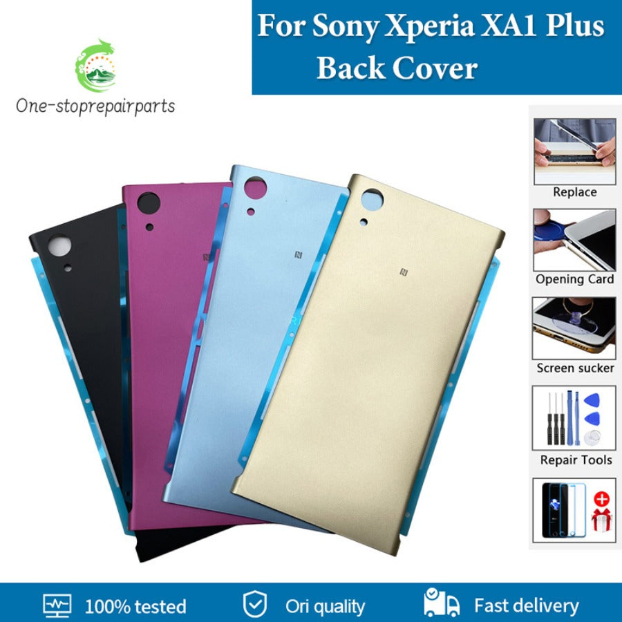 Original Battery Cover For Sony Xperia XA1 Plus Back Battery Cover Rear Door Housing For Sony Xperia XA1 Plus Back cover Replace Sony phone repair parts