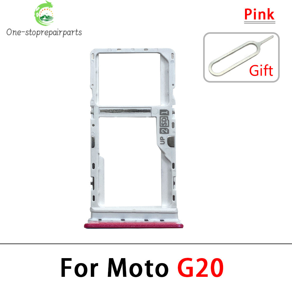 New For Motorola Moto G10 G20 G30 G50 G60 G60s G100 5G SIM Card Slot SD Card Tray Holder Adapter Replacement Parts Motorola phone repair parts