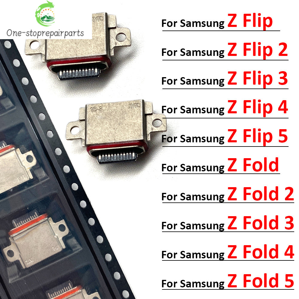 New For Samsung Z Flip 2 3 4 5 / Z Fold 2 3 4 5 Micro USB Jack Charging Socket Charger Port Plug Dock Connector Samsung phone repair parts