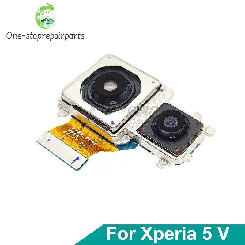 Aocarmo For Sony Xperia 5 V XQ-DE54 XQ-DE72 X5V Back Main Ultra-Wide Camera Module Flex Cable Repair Part Sony phone repair parts