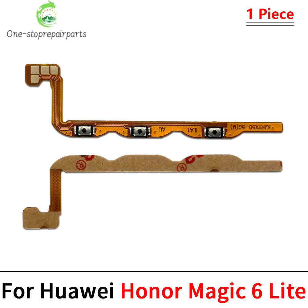 10Pcs, Power On Off Volume Side Button Key Flex Cable For Huawei Honor 50 60 70 80 90 Pro Se Lite Magic 4 5 6 7 Pro Lite Huawei phone repair parts
