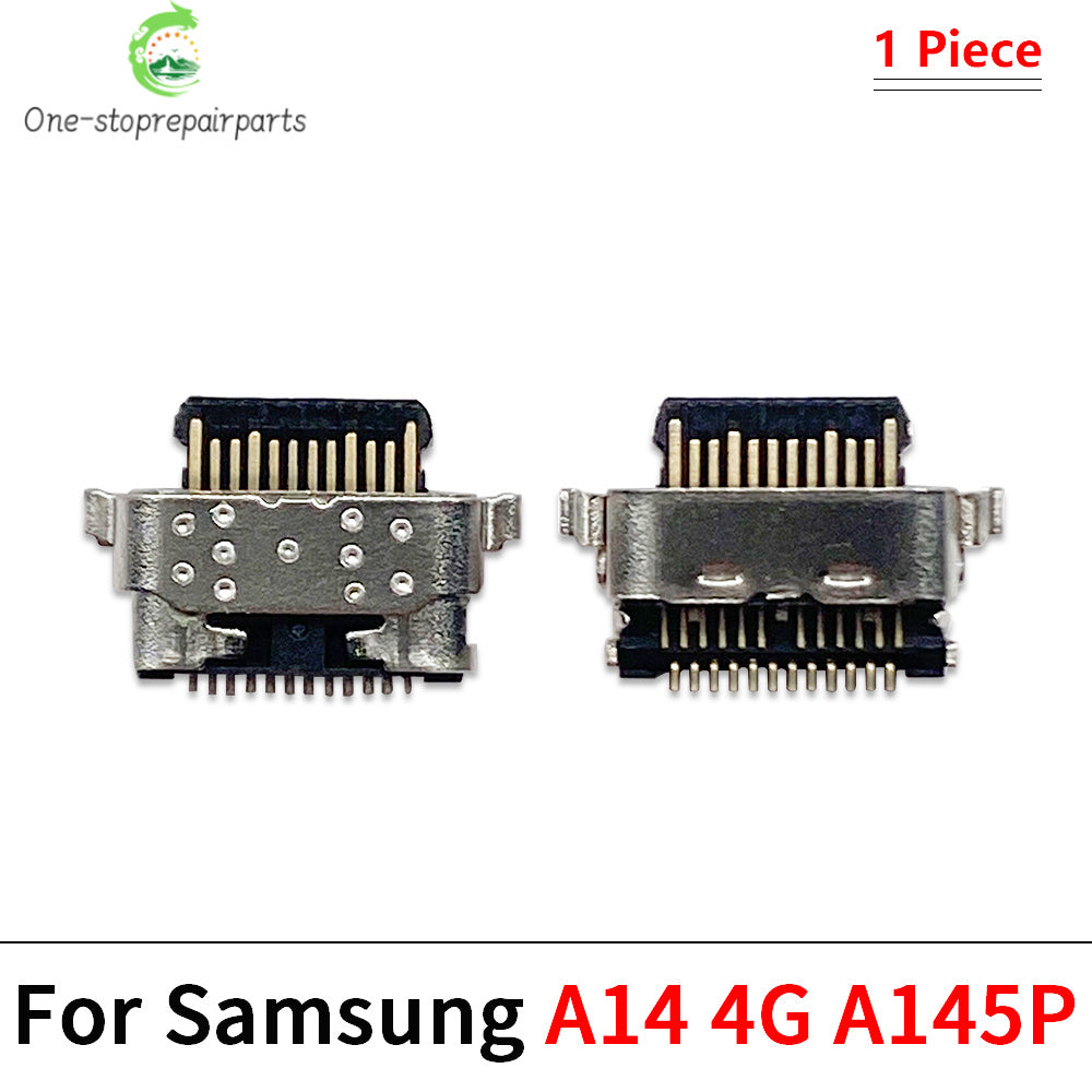 10Pcs, Micro USB socket connector charger Charging Port For Samsung A14 A04 A04s A04E A24 A34 A54 A05 A05s A13 A23 A33 A53 4G 5G Samsung phone repair parts