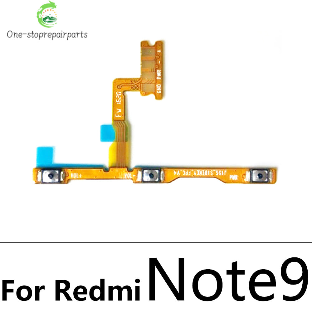 50Pcs, Volume Button Power Switch On Off Button Flex Cable For Xiaomi Redmi 7 7A 8 8A 9 9A Note 7 8 8T 9 10 10s 11 11s Pro 9s  Xiaomi  Xiao mi phone repair parts