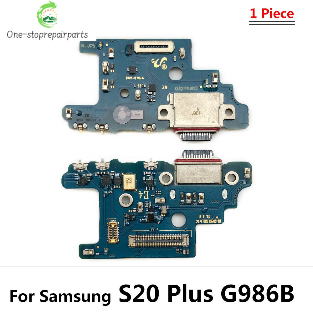 Dock Connector USB Charger Charging Board Port Microphone Flex Cable Board For Samsung S20 S21 Plus Ultra Fe 4G 5G G981B G986B Samsung phone repair parts