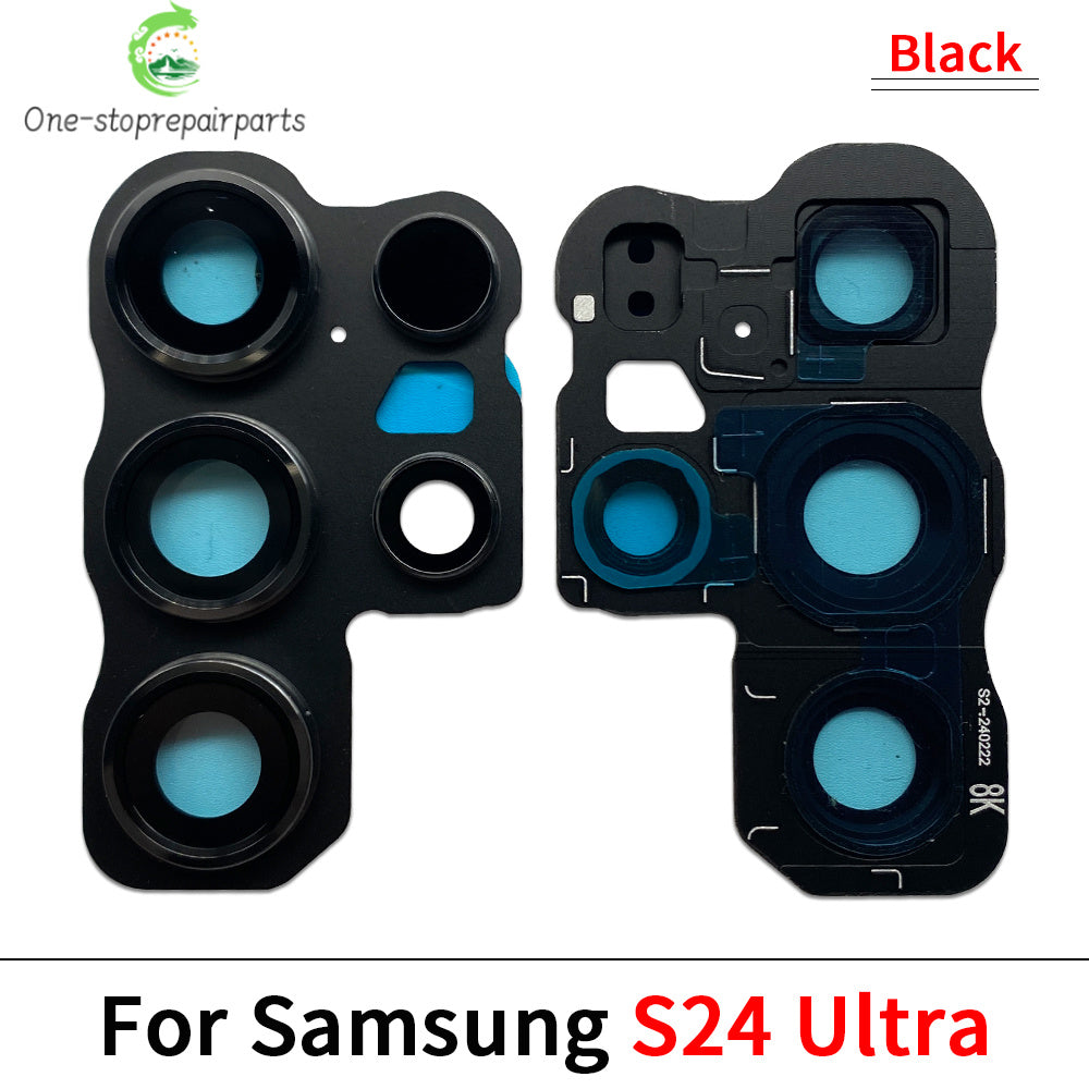 New Rear Camera Glass Lens Cover With Frame Holder For Samsung S20 S21 S22 S23 S24 S25 Plus Ultra 4G 5G Replacement Parts Samsung phone repair parts