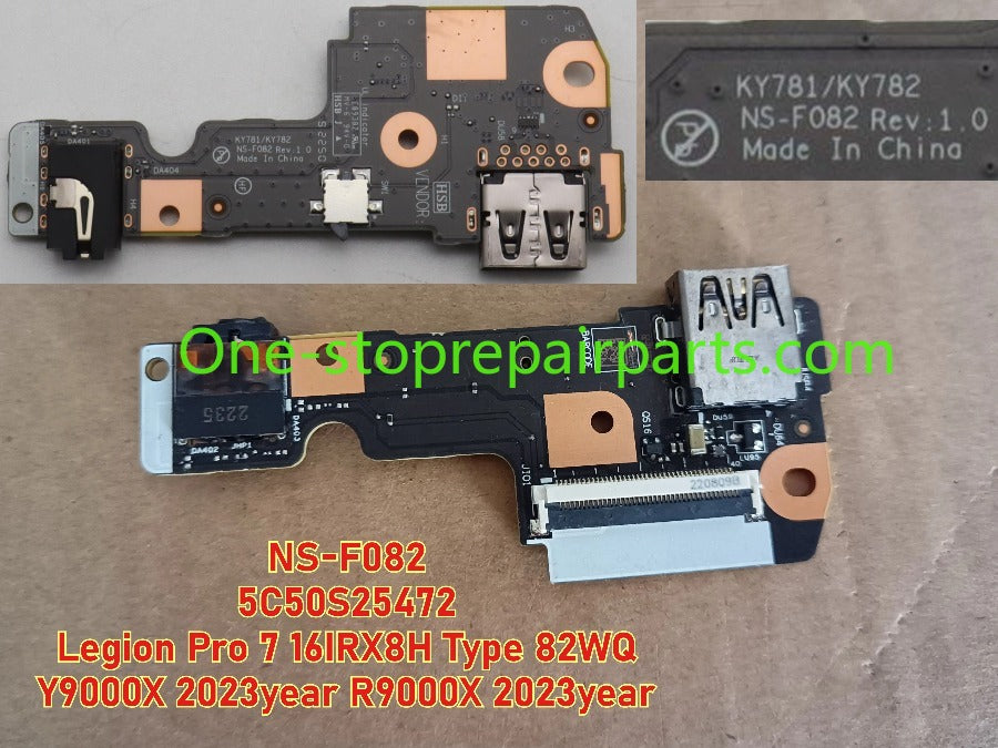 USB Audio I/O HDMI Board Daughterboard For Lenovo Legion 5 / 5 Pro Pro 7 Y9000P R9000P Savior R7000P Y7000 16IRX8H 16IAH7H 16ARH7H 15IAH7 15ARH7 NS-F082 NS-E233 NS-E241 NS-E481 NS-F771 NS-F701 F093 NS-G251 NS-F254 D713 Lenovo laptop repair parts