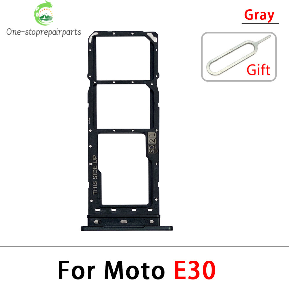 New For Motorola Moto E6i E20 E30 E40 E32 Edge 20 Pro SIM Card Slot SD Card Tray Holder Adapter Motorola phone repair parts