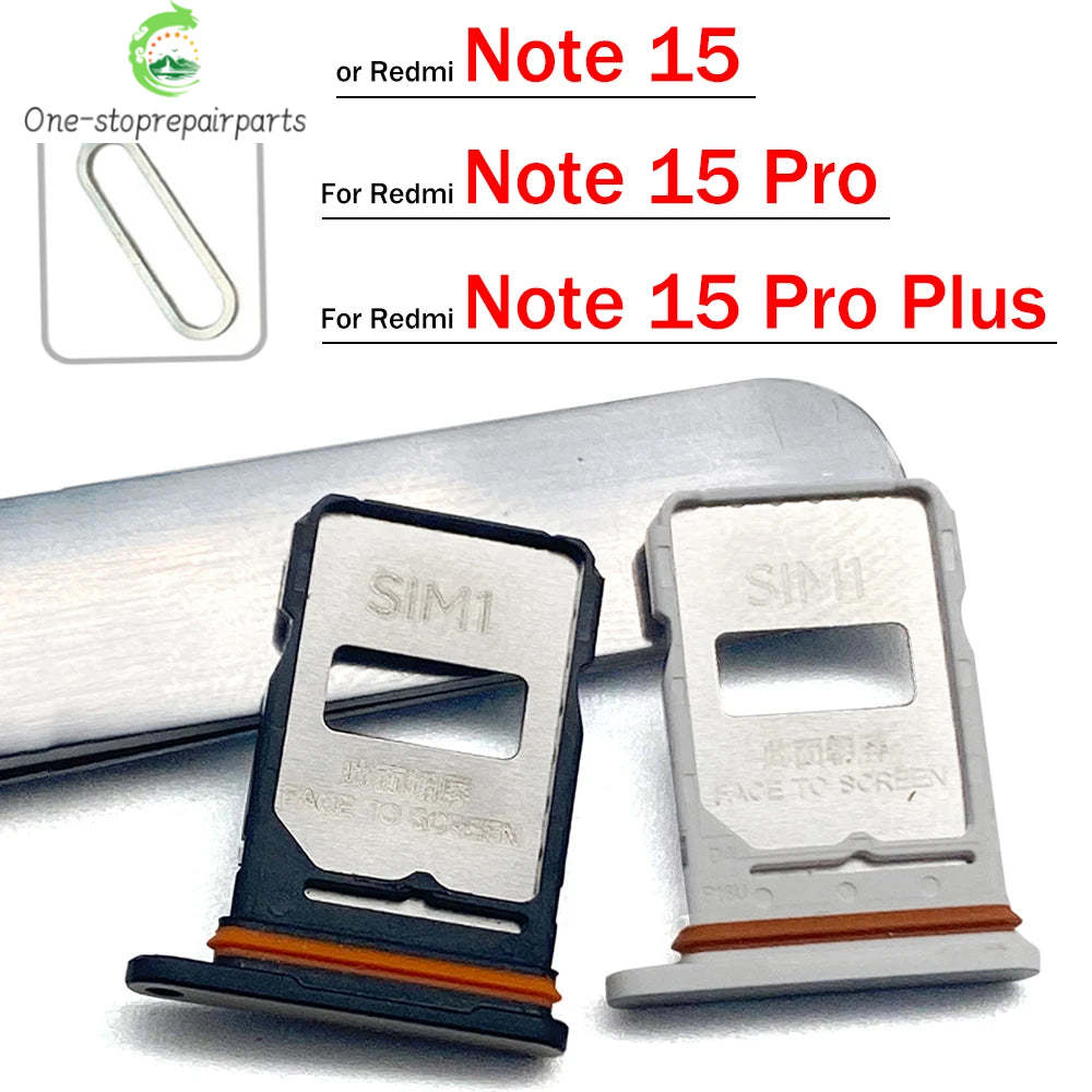 SIM Card Tray Slot Holder Adapter Accessories For Xiaomi Redmi Note 15 Pro Plus 4G 5G Xiaomi  Xiao mi phone repair parts