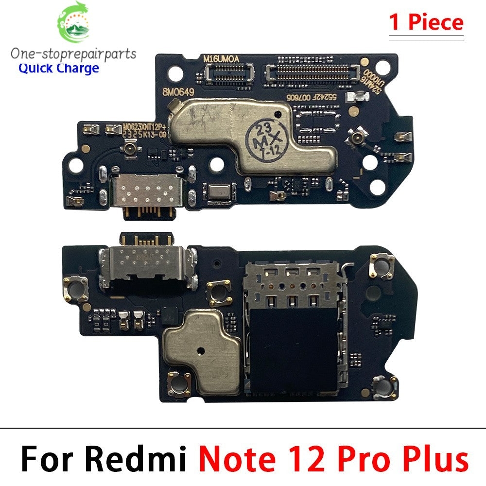10Pcs, Dock Connector Micro USB Charger Charging Port Flex Cable Micro Board For Xiaomi Redmi Note 11 11E 12 13 Pro Plus 4G 5G  Xiaomi  Xiao mi phone repair parts