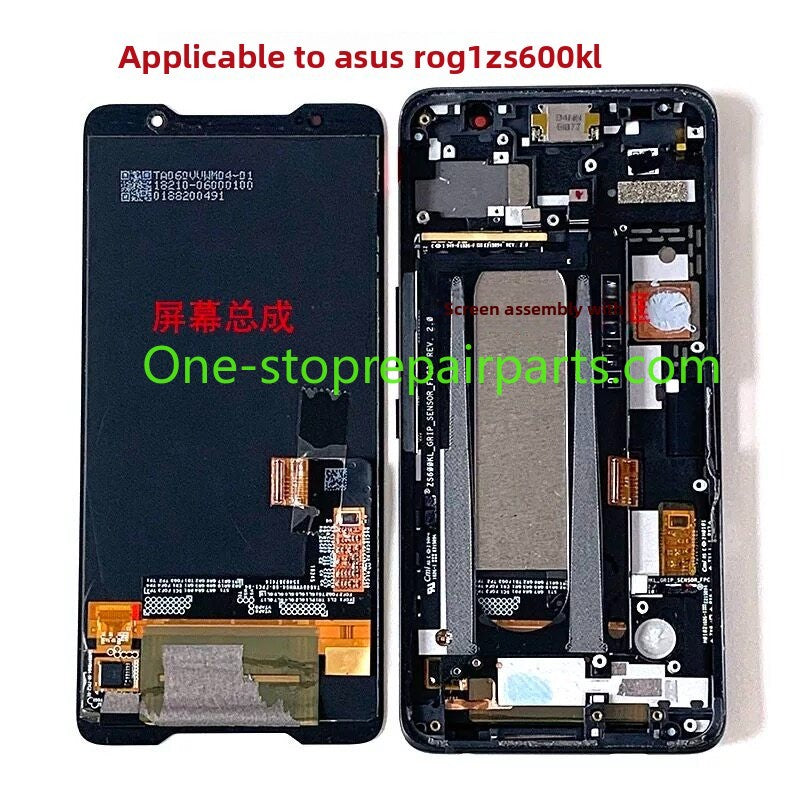 LCD touch screen assembly for ASUS phone ROG7/6/5/3/2 5sPro 6D Ultimate ZS600KL ZS661KS i005DA ZS673KS display panel screen digitizer glass frame