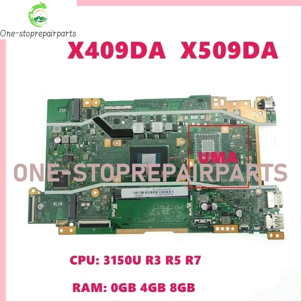 X409DL Laptop Motherboard For ASUS X409DA X409DJ/DL D409DA X509DA X509DL X509DJ D509DA M409D M509D FL8709D Y5200DA Mainboard ASUS laptop repair parts