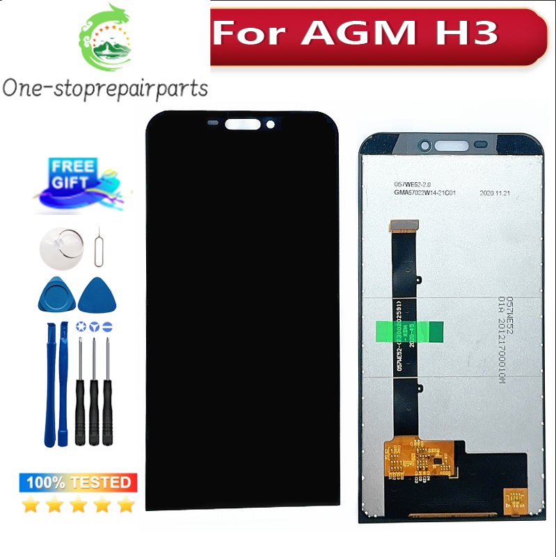 5.7'' Original 100% Tested for AGM H3 LCD Display+Touch Screen Digitizer Assembly LCD+Touch Digitizer for AGM H3 H 3 +Tools Other brand Phone repair parts