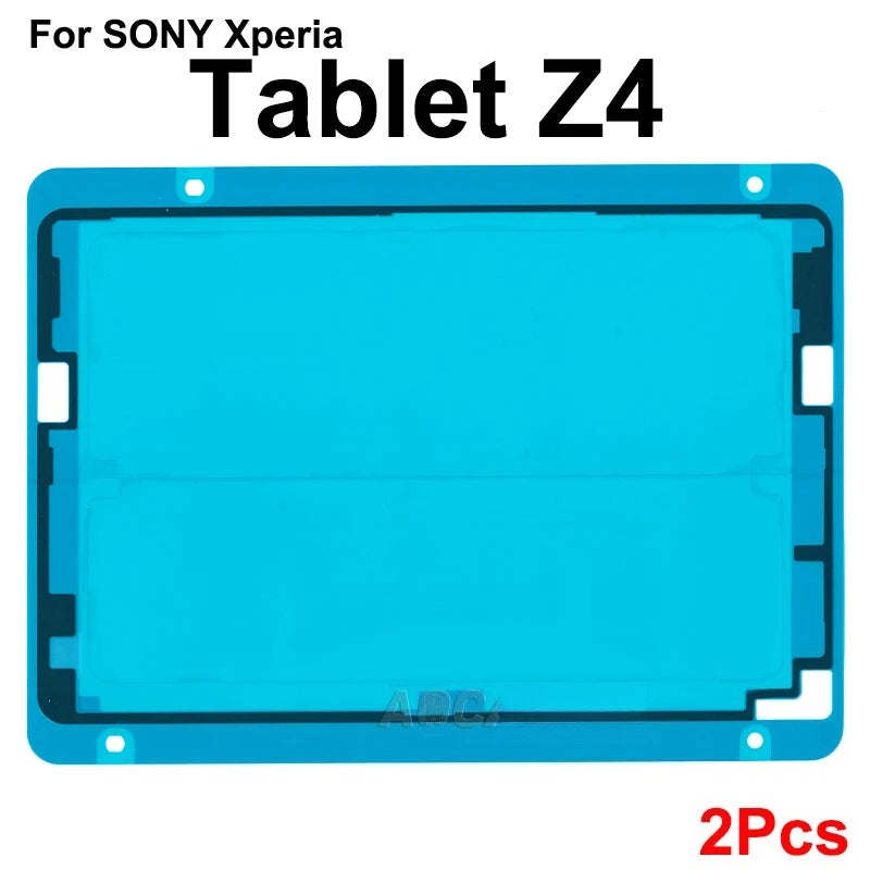 Aocarmo 2Pcs/Lot For Sony Xperia Tablet Z4 SGP771 SGP712 Front LCD Screen Display Sticker Frame Waterproof Adhesive Sony phone repair parts