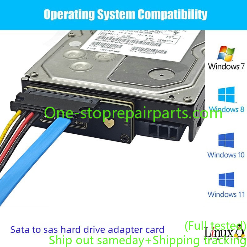 SATA 3.0 to SAS hard drive or SSD expansion card SATA to SAS 29PIN drive cable data recovery repair tools