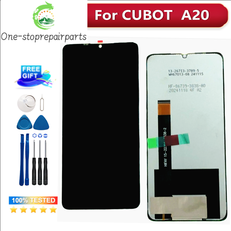 New 6.745" Original For CUBOT A20 A30 LCD Display + Touch Screen Replacement Tested Well For CUBOT A 20 LCD + Glue Other brand Phone repair parts