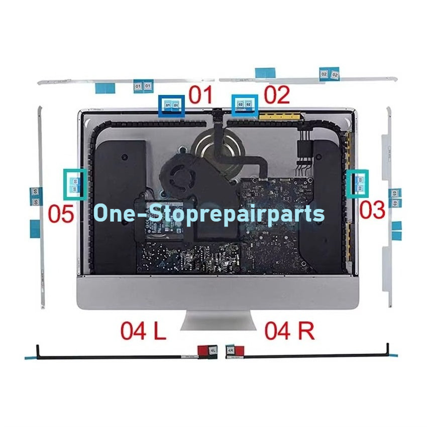 New LCD Display Adhesive Strips Sticker Tape for iMac 21.5" A1418 A2116 27" A1419 A2115 2012 2013 2014 2015 2017 Year iMac repair parts