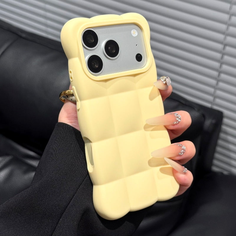 Black three-dimensional cloud shell is suitable for iPhone 18/17promax mobile phone case iPhone15PRO personality 13pro/iPhone 14promax soft set cartoon all-inclusive case Phone accessories
