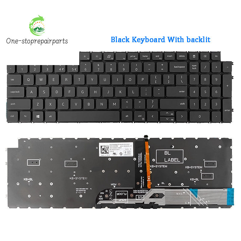New ORIGINAL Laptop Keyboard For DELL Vostro 15 3510 3515 3520 3525 5510 5515 P106F Dell laptop repair parts