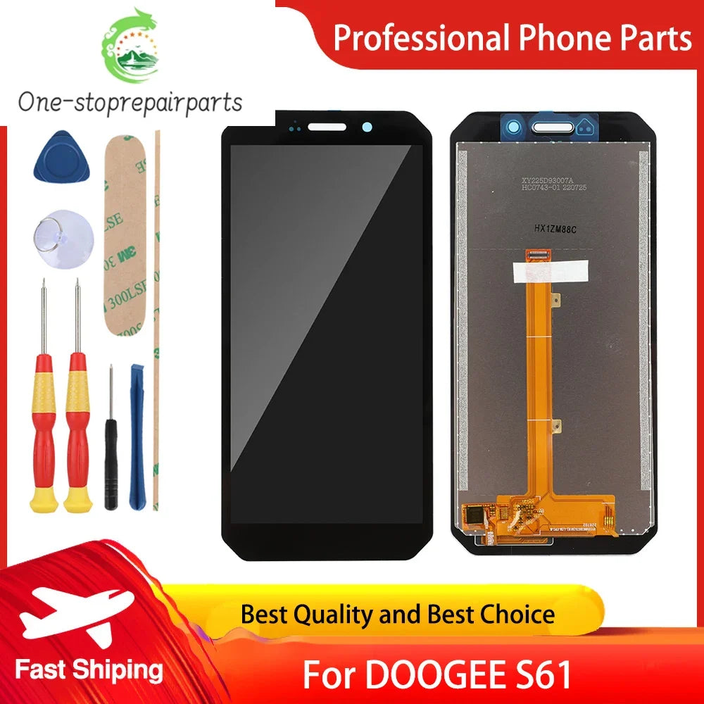 Original Digitizer Touch For DOOGEE S51 S61 Pro Cellphone Screen LCD Display Module Repair Replacement Part Free Tools Doogee phone repair parts