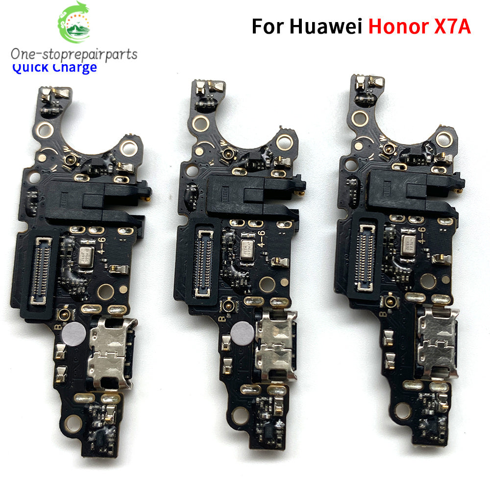 10Pcs, USB Charge Port Jack Dock Connector Charging Board Flex Cable For Huawei Honor X6 X6A X7 X7A X7B X8 X8A X8B X9A X9B 4G 5G Huawei phone repair parts