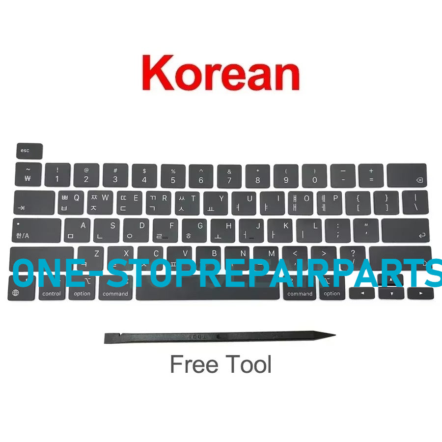 New Laptop A2338 Keycap Keys key Cap Keyboard Russian RU US UK French Spain Germany Italy For Macbook Pro Retina 13" M1 M2 Macbook repair parts